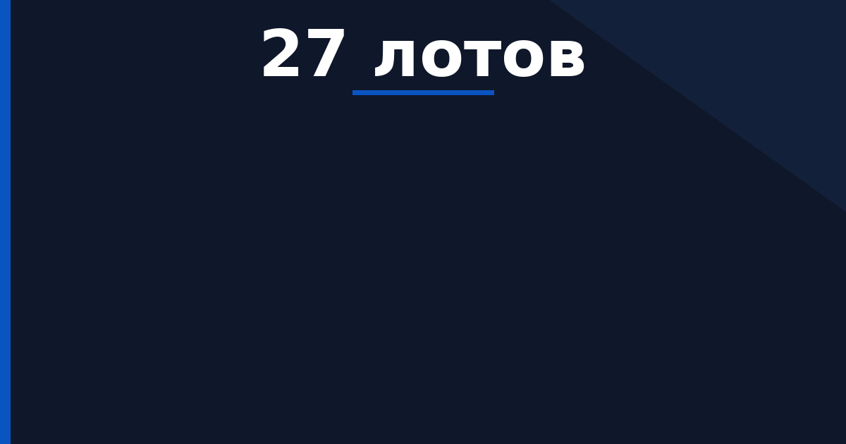 Торги в Пермском крае: 27 лотов выставили 4–5 августа 2026