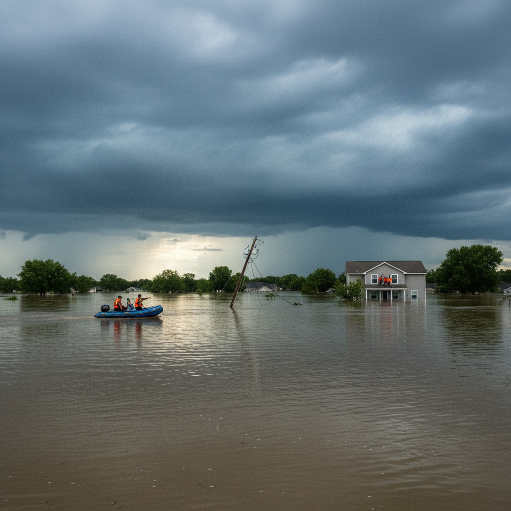 Потоп в районе «Красного Октября» затопил склады и узел связи в Перми