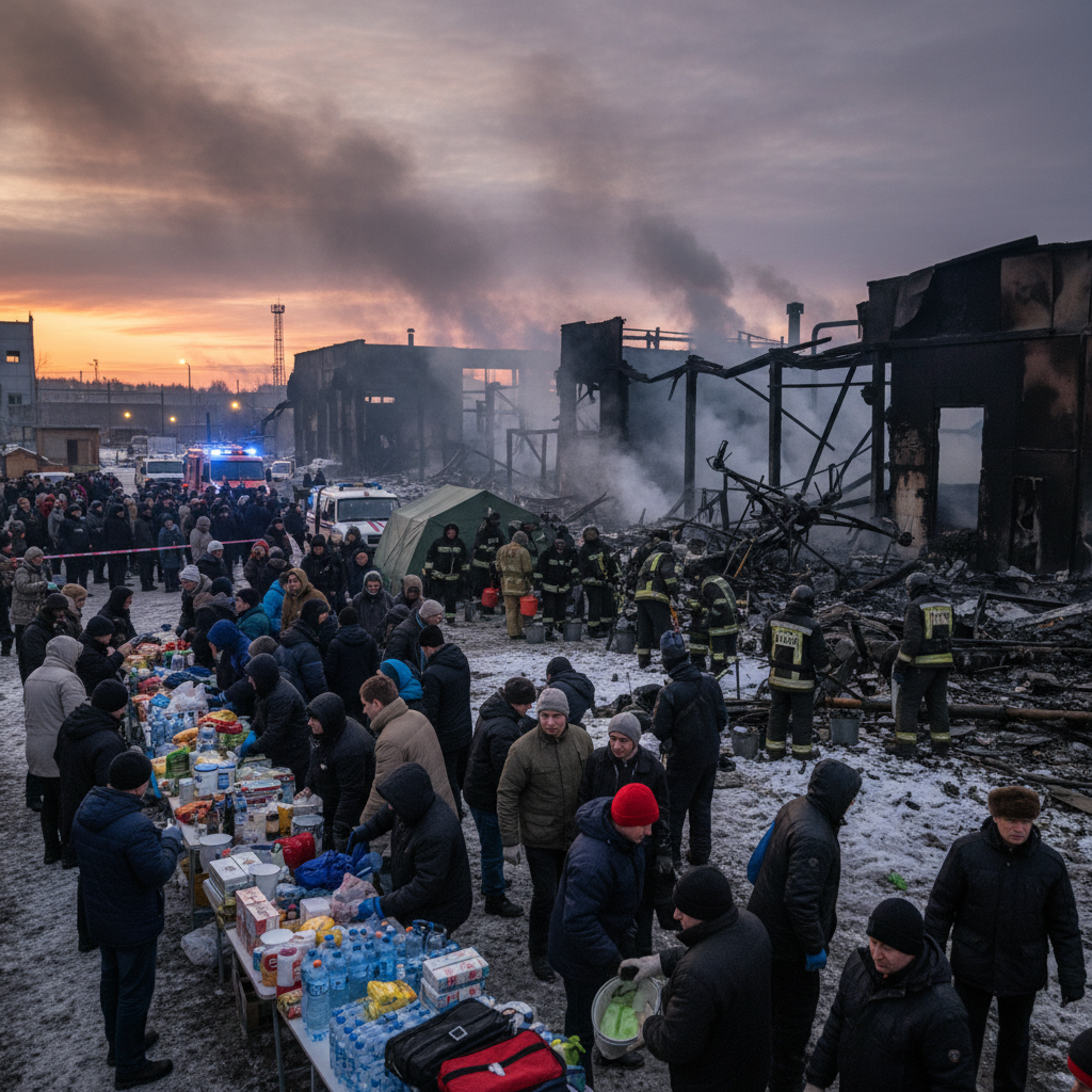 Пермяки организовали масштабную помощь пожарным после атаки БПЛА на предприятия