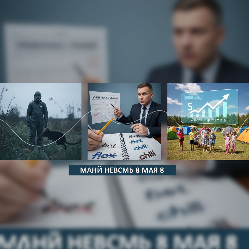 Угроза хантавируса, запрет сленга на ЕГЭ и рост цен на лагеря: главные новости к 8 мая
